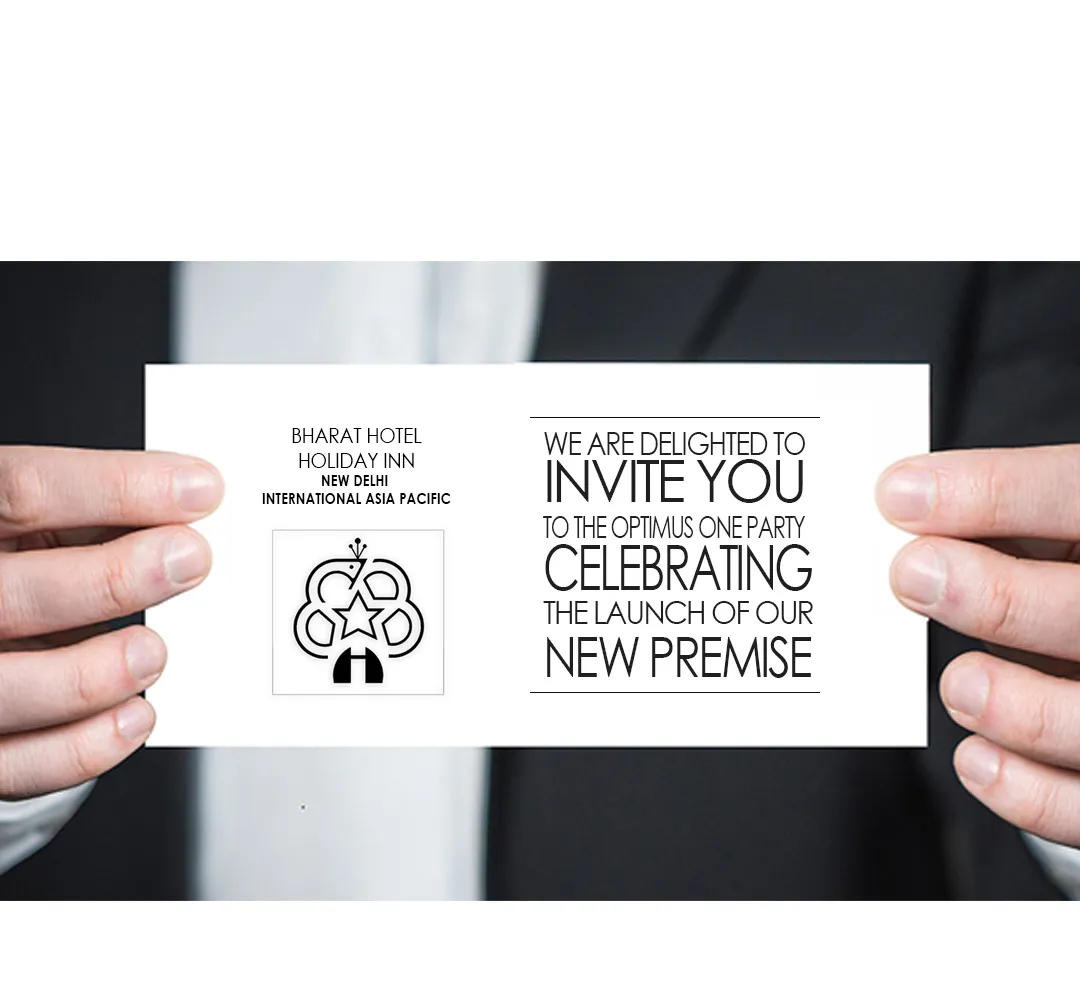 Holiday Inn invitation card